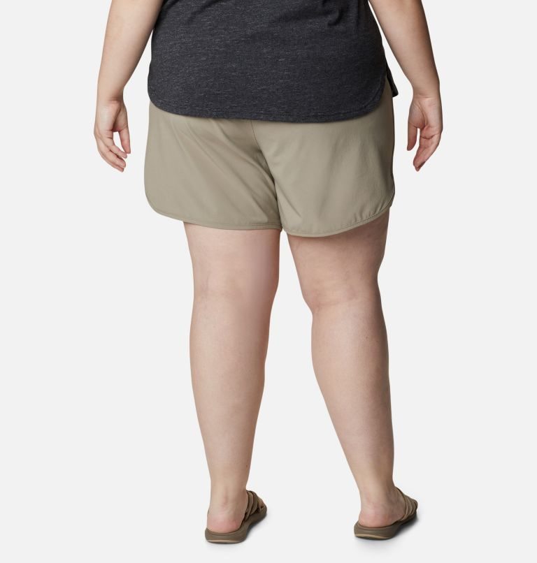 Women's Columbia Bogata Bay Stretch Shorts Khaki | Plus Size CA-OL503
